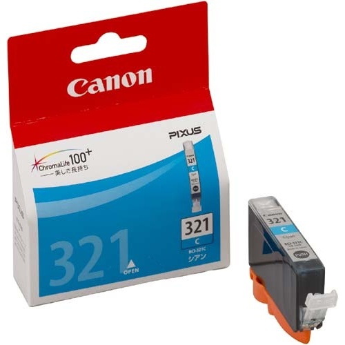 純正インク　ＢＣＩ－３２１Ｃ　シアン２個以上画像
