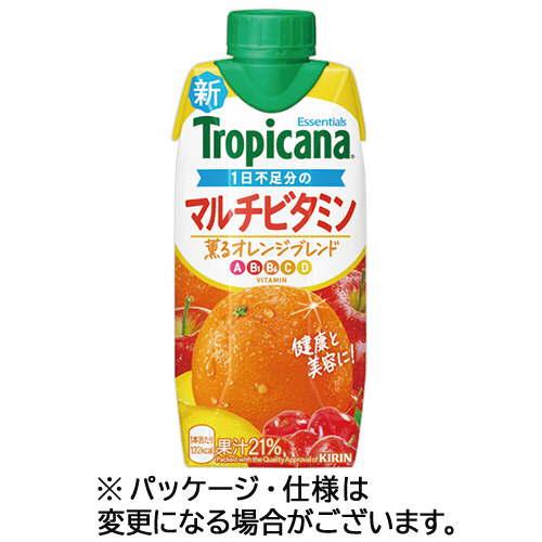 ﾄﾛﾋﾟｶｰﾅ ｴｯｾﾝｼｬﾙｽﾞ ﾏﾙﾁﾋﾞﾀﾐﾝ 330mL 紙ﾊﾟｯｸ(口栓付) 1ｹｰｽ(12本)画像