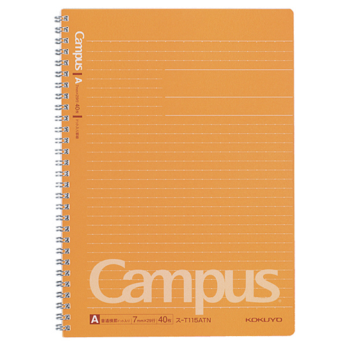 ｷｬﾝﾊﾟｽ ﾂｲﾝﾘﾝｸﾞﾉｰﾄ(ﾄﾞｯﾄ入り罫線) ｾﾐB5 A罫 40枚 1ｾｯﾄ(5冊)画像