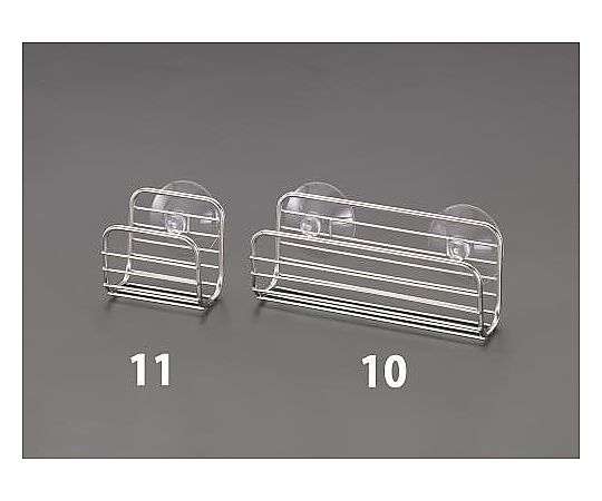 170x 54x 78mm スポンジ入れ(吸盤式/ステンレス製)