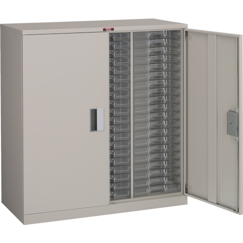 ｶﾀﾛｸﾞｹｰｽ 両開 浅型3列20段 825×395×H880 ﾈｵｸﾞﾚｰ 1台画像