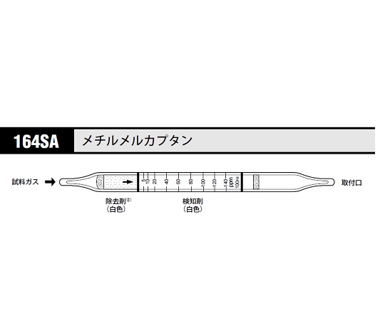 ガス検知管 メチルメルカプタン 1箱（10本入）画像