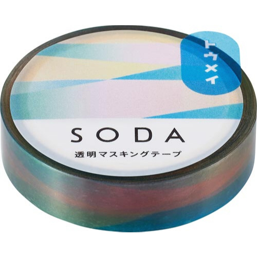 ソ－ダ　透明マステ（オ－ロラ）　１０ｍｍ幅画像