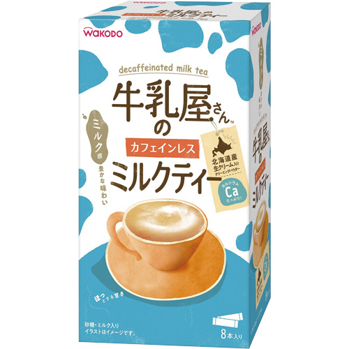 WAKODO 牛乳屋さんのｶﾌｪｲﾝﾚｽﾐﾙｸﾃｨｰ ｽﾃｨｯｸ 1ｾｯﾄ(24本:8本×3箱)画像