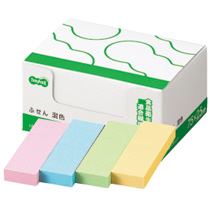 ふせん 75×25mm 4色 1ﾊﾟｯｸ(20冊)画像