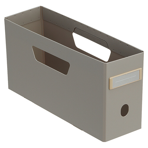 Roomy ﾎﾞｯｸｽﾌｧｲﾙ(ﾛｰﾀｲﾌﾟ) A4 2/3 背幅102mm ｸﾞﾚｰ 1個画像