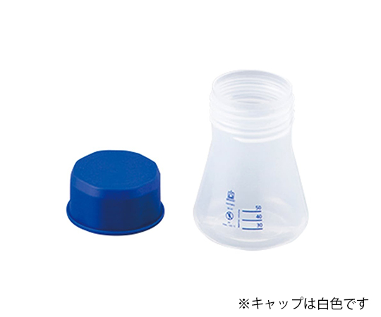 PP三角フラスコ（青目盛）50mL画像