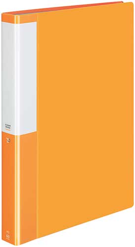 クリヤーブックポジティ　Ａ４縦　橙　６０Ｐ　４冊画像