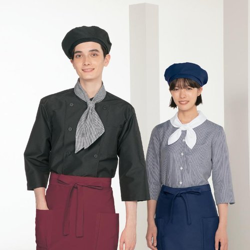 店舗スタッフ用帽子 ベレー帽 兼用 オリーブ F 住商モンブラン 帽子の前面がしっかりと見える角度で撮影されたスタイリッシュなデザイン