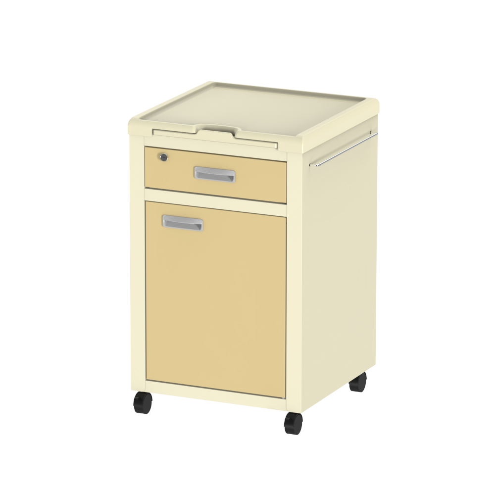 床頭台 クリーム画像