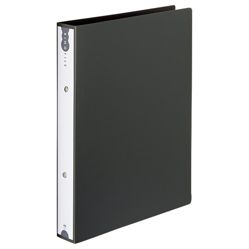 ﾘﾝｸﾞﾌｧｲﾙ A4ﾀﾃ 2穴 260枚 ﾘﾝｸﾞ内径32mm 背幅43mm ﾀﾞｰｸｸﾞﾚｰ 1ｾｯﾄ(10冊)画像