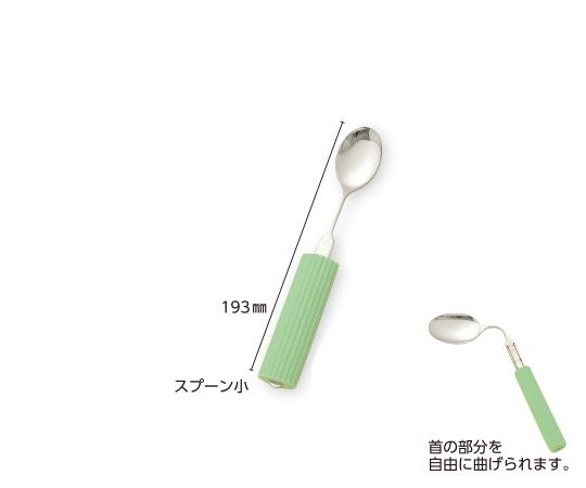 オールステンレスハンドル・シリコンスポンジ付き スプーン小画像