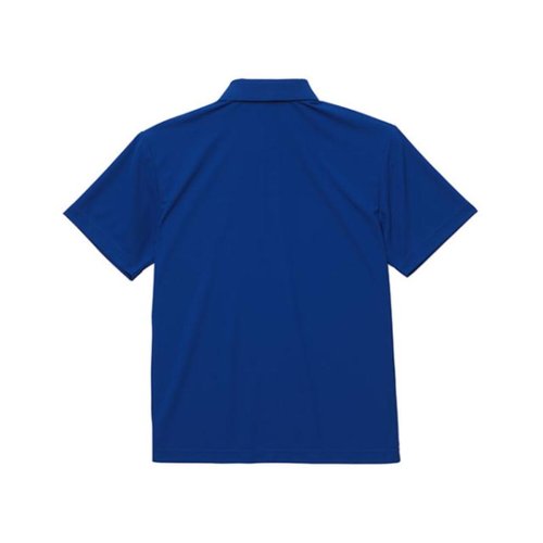 2020-01ドライカノコポロシャツ ネイビー 5XL United Athle 高品質な生地で仕立てられた、シンプルなデザインのポロシャツの前面が見える状態