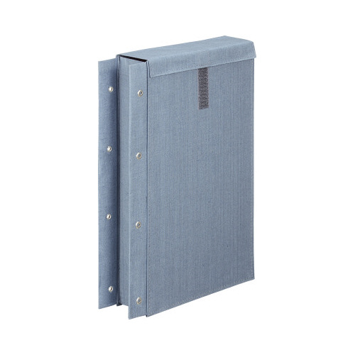 布製図面袋　４穴　マチ５０ｍｍ　面ファスナー式画像