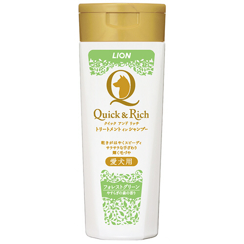 ｸｲｯｸ&ﾘｯﾁ ﾄﾘｰﾄﾒﾝﾄｲﾝｼｬﾝﾌﾟｰ 愛犬用 ﾌｫﾚｽﾄｸﾞﾘｰﾝ 200ml 1本画像