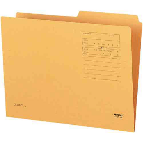 １／２カットフォルダー　第２見出し　Ａ４×２０冊画像