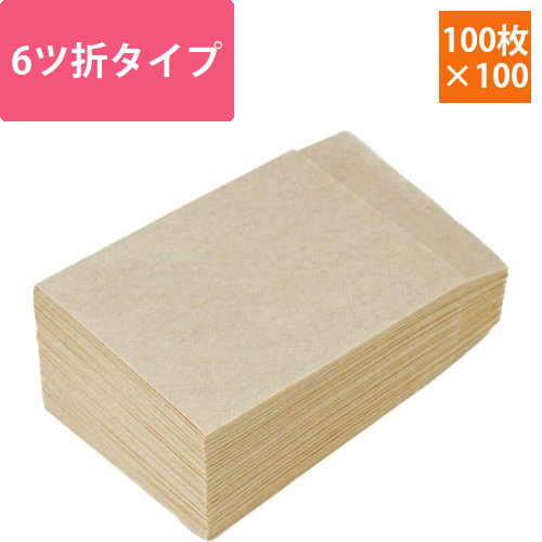 未晒しナプキン6ツ折り100P×100画像