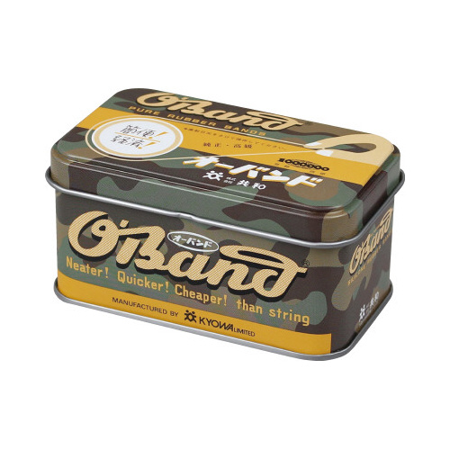 オーバンド　カモフラ缶　＃１６×２ｍｍカーキ３０ｇ