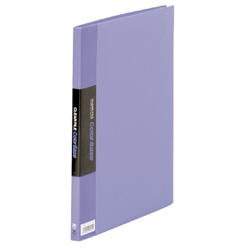 ｸﾘｱｰﾌｧｲﾙ ｶﾗｰﾍﾞｰｽ A4ﾀﾃ 20ﾎﾟｹｯﾄ 背幅14mm 藤 1ｾｯﾄ(10冊)画像