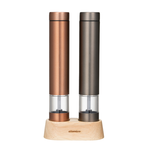 電動ミル　2本セット　atomico　ソルト&ペッパー電動ミル画像