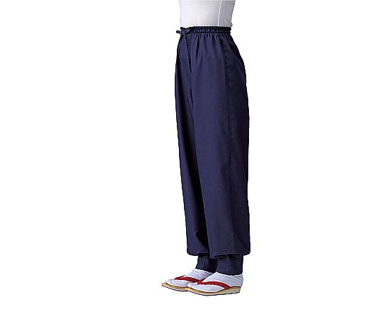 男女兼用ブライトデニムパンツ 紫 L画像