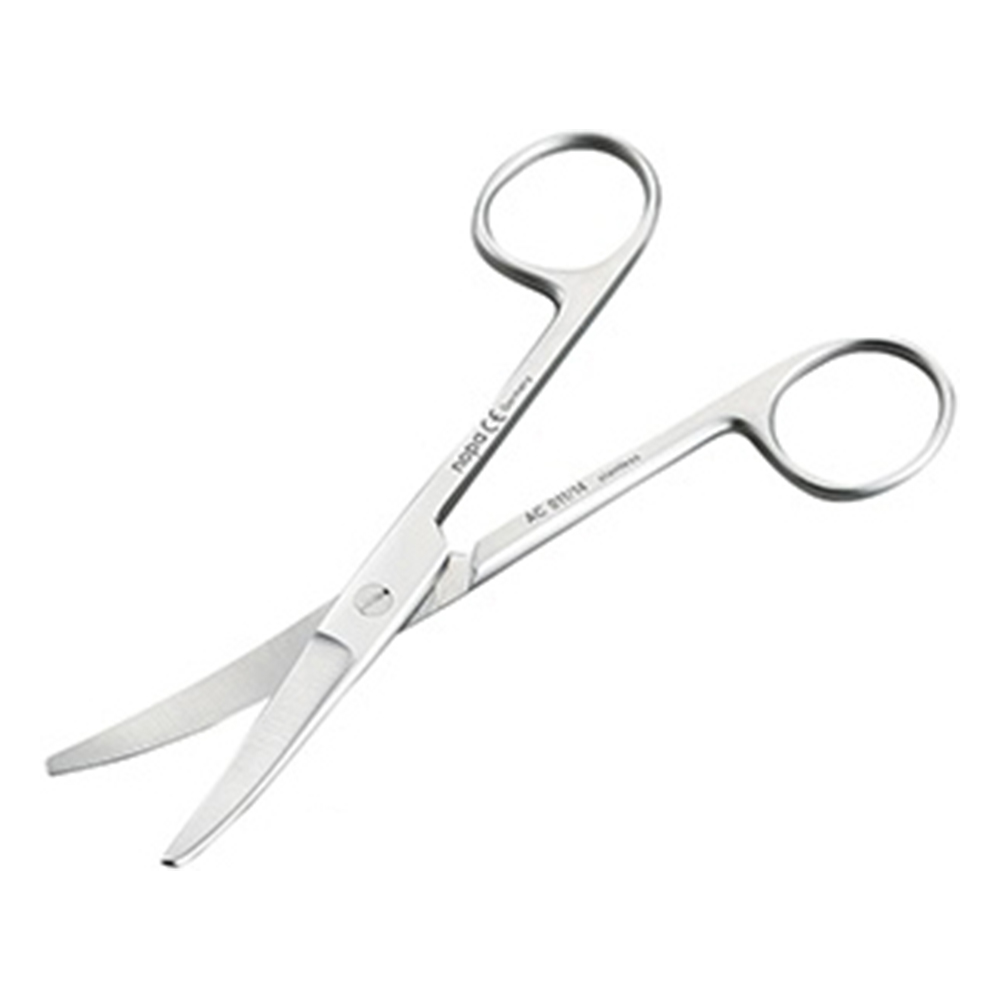 外科剪刃 両鈍 曲 全長145mm画像