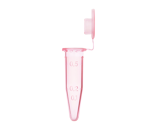 トレフ スタンダードキャップチューブ 0.5mL ローズ 1袋（500本入）画像