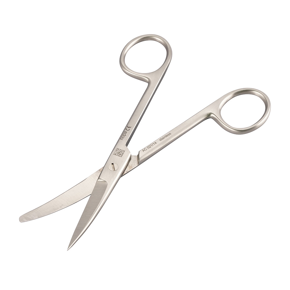 外科剪刃　片尖　曲　145mm画像