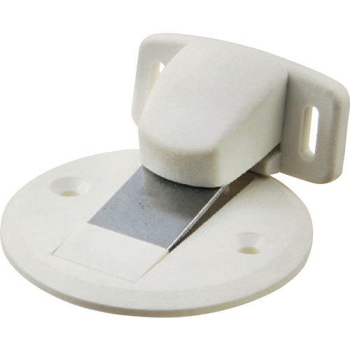 ﾏｸﾞﾌﾗ戸当(面付型)(ｷｬｯﾁ機能付) ﾎﾜｲﾄ 1個画像