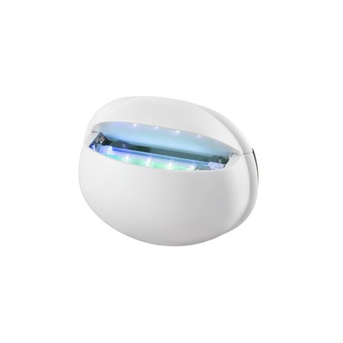 衛生機器 捕虫器 ムシポン ポケット4(LED) 朝日産業 LEDライトが搭載されたコンパクトな捕虫器の横からの様子