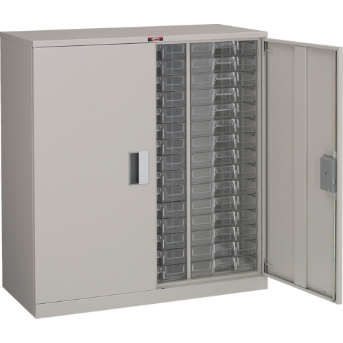 ｶﾀﾛｸﾞｹｰｽ 両開 中深型3列15段 825×395×H880 ﾈｵｸﾞﾚｰ 1台画像