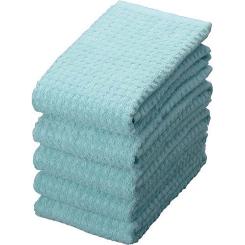 今治タオルブランドドフェイスタオル　グリーン５枚入画像