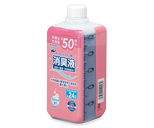 ポータブルトイレ用消臭液　石けんの香り　1000mL　1本入画像