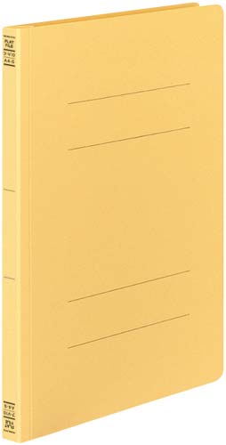 フラットファイルＶ樹脂とじ具　Ａ４縦　黄　３０冊画像