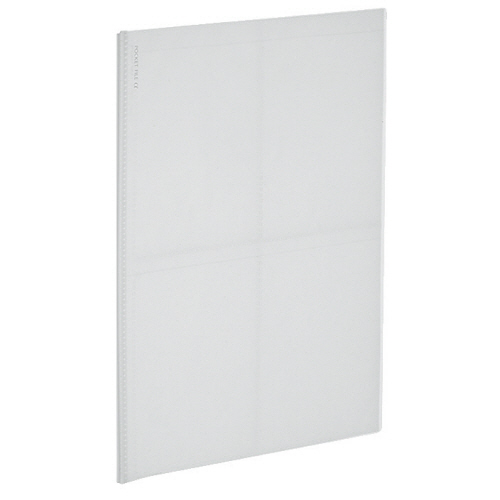 ﾎﾟｽﾄｶｰﾄﾞﾌｧｲﾙα(ﾉﾋﾞｰﾀα) A4ﾀﾃ 台紙5枚 40枚収容 透明 1ｾｯﾄ(10冊)画像