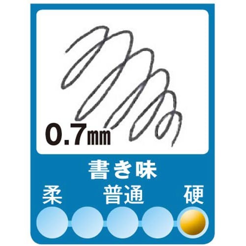 ボールペン替芯SA-7N　青　10本 箱の中に並んでいる青の替芯が見える状態