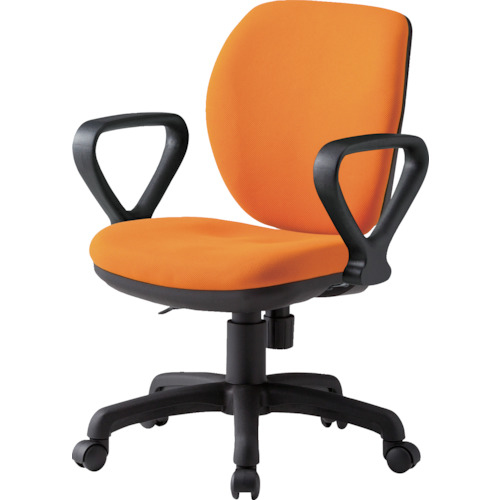 ＴＯＫＩＯ　オフィスチェア　ループ肘付　オレンジ画像