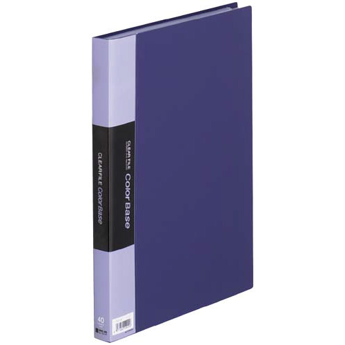 カラーベース固定式　Ａ４縦４０ポケット　紺×３０画像