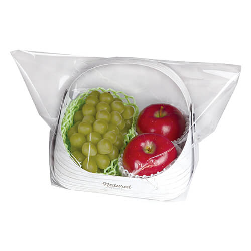 フルーツバスケット　ミニ白　ラッピング袋付画像