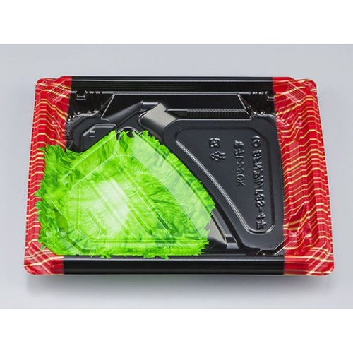 シーピー化成 弁当容器 BFNアルバ8S-4平 滝縞L 本体 発泡画像