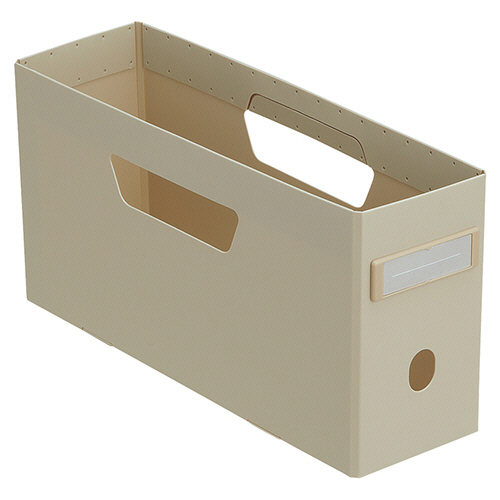 Roomy ﾎﾞｯｸｽﾌｧｲﾙ(ﾛｰﾀｲﾌﾟ) A4 2/3 背幅102mm ﾍﾞｰｼﾞｭ 1個画像