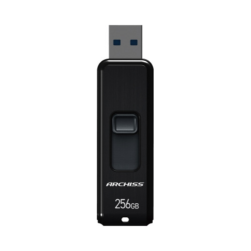 ＵＳＢメモリ　ＵＳＢ３．２　２５６ＧＢブラック画像