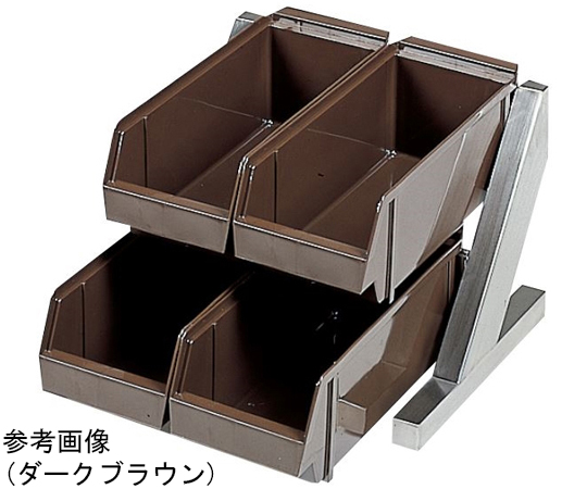 スギコ 18-8デラックスオーガナイザー 2段2列（4ヶ入）タン画像
