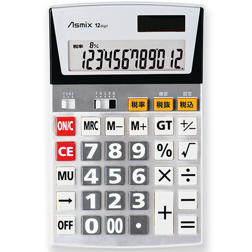 ﾋﾞｼﾞﾈｽ電卓 12桁 L ｼﾙﾊﾞｰ 1台