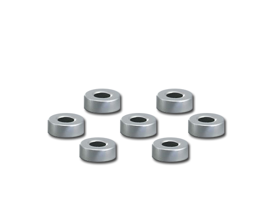 ヘッドスペースバイアル用穴付きアルミキャップ　100個入画像