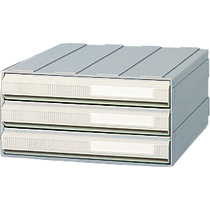 ﾋﾞｼﾞﾈｽｶｾｯﾀｰ A4 3段 ｸﾞﾚｰ 1台画像