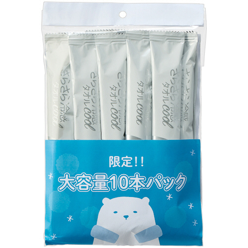 -5℃ 冷感ﾀｵﾙ 1ﾊﾟｯｸ(10本)画像