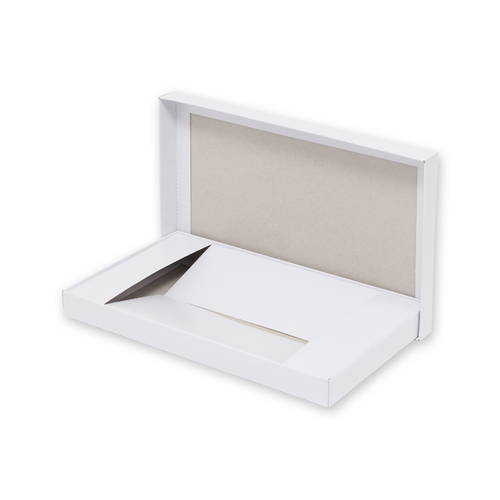 靴下用ボックス2足用（白・無地）画像