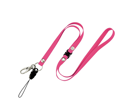 消毒できるストラップ　ピンク画像