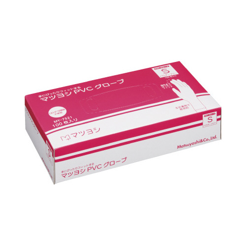 マツヨシ　ＰＶＣグローブ　Ｓ粉無　１００枚入画像